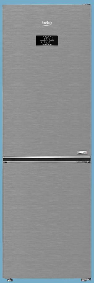 Beko Freestanding Combi Refrigerator, No Frost, 2 Doors, 316 Litres, Silver - RCNE367E30ZXB