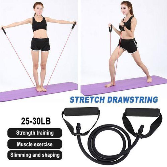 Yoga Fitness Latex Elastic Resistance Band Exercise Rope