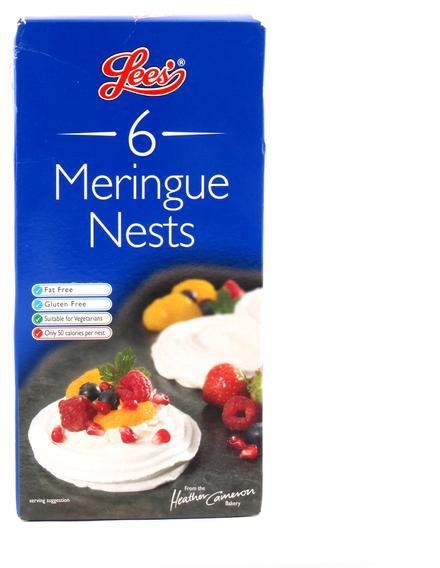 Lees Meringue Nests Gluten & Fat Free 102g