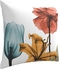 Elegant Tulip Blue Flower Watercolor Floral Printing Pillow Covers combination Multicolour 18x18inch