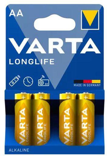 VARTA LONGLIFE 4-AA Alkaline Battery