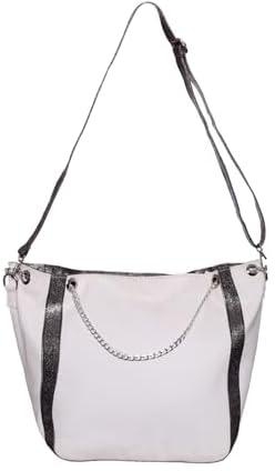 Rotitoo Women's Velvet Handbag, 33x33 cm - White Als-17-Hand-Bag-White
