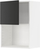 METOD خزانة حائط لفرن المايكروويف - أبيض/Nickebo فحمي مطفي ‎60x80 سم‏