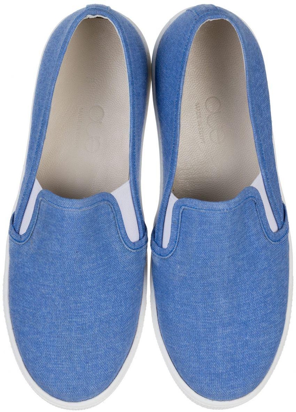 CUE CU-T35-15 Slip On Shoes For Women-Dream Dark Blue, 39 EU