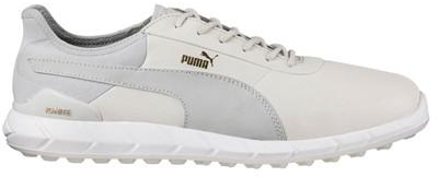 Puma Spikeless Lux Golf Shoes - White/Vaporous Gray