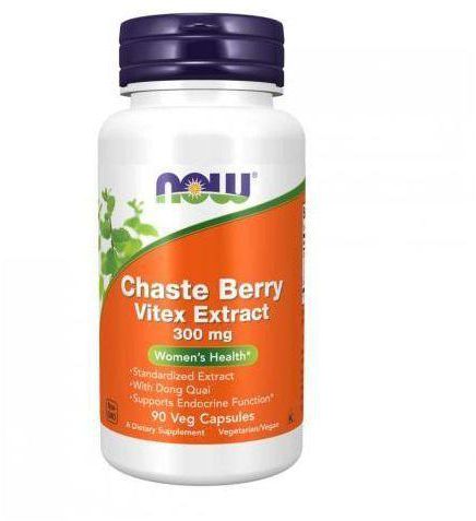 Now Foods Chaste Berry Vitex Extract 300mg Capsules 90's With Dong Quai For Women Healthy Hormonal Support