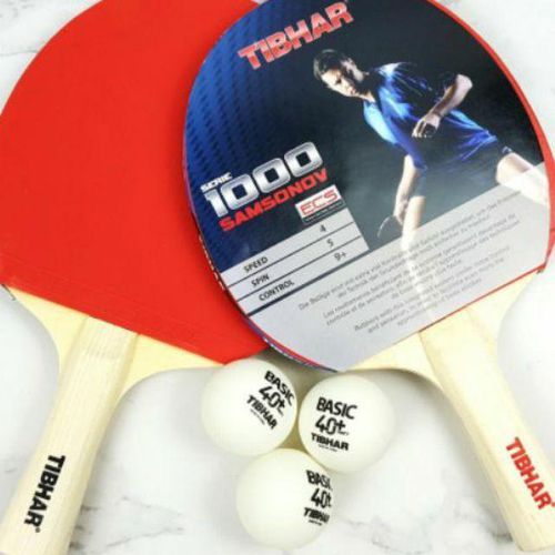 Tibhar / Gold cup /Ogk  Ping Pong 2 Bat with 3 Balls combo set