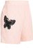 Plus Size & Curve High Rise Lace Butterfly Textured Shorts - 3x