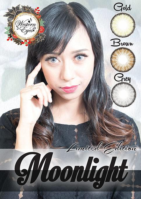 Western Eyes Moonlight Contact Lens 16.5mm1 Pair Power 0.00 (3 Colors)