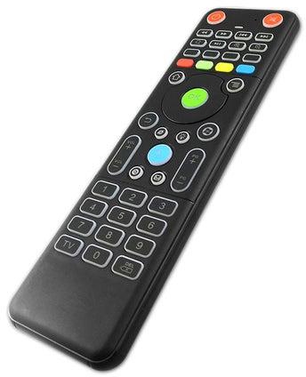 Double Sided Wireless Keyboard Remote Control For Smart TV Black
