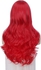 Long Wavy Synthetic Wig For Women, Red, Mermaid, For Daily Parties And Costume Parties