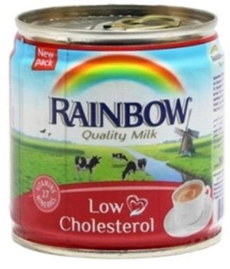 Rainbow Low Cholesterol Evaporated Milk - 170 g