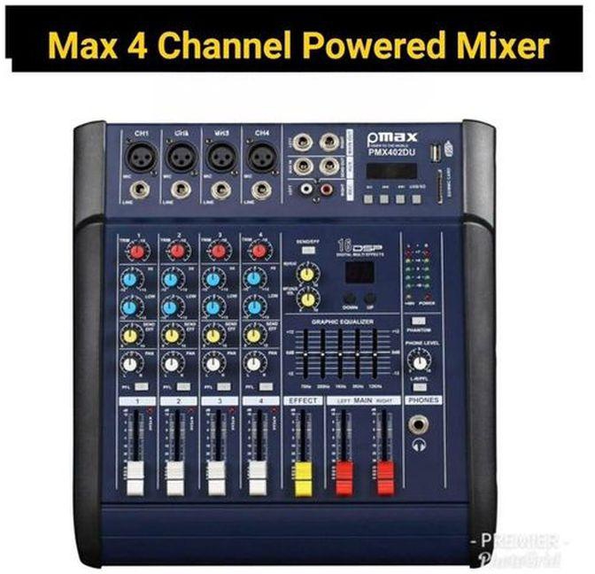 Max 4 CHANNEL POWERED MIXER