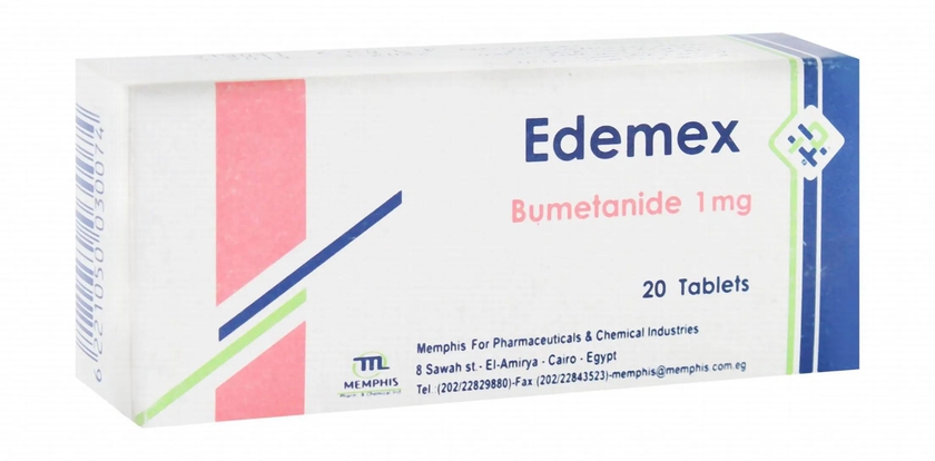 Edemex | High Blood Pressure 1mg | 20 Tabs