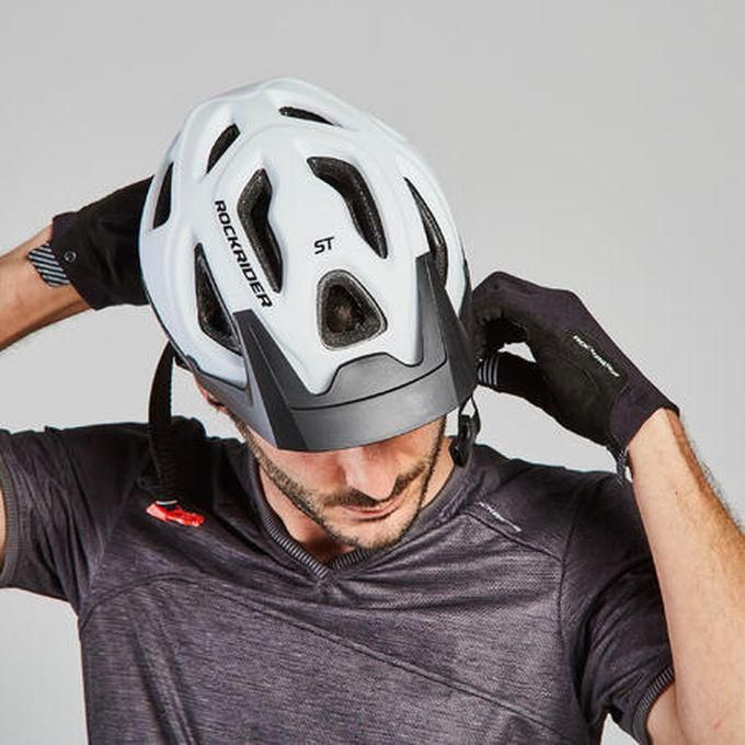 Decathlon Mountain Bike Cycling Helmet - White