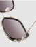 Women's Sunglass With Durable Frame Lens Color Grey Frame Color Silver