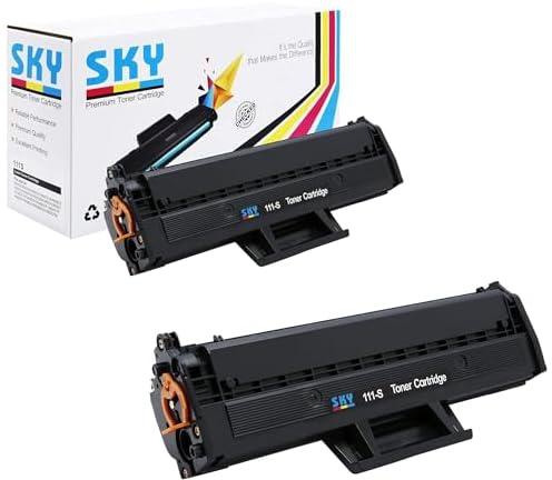 SKY 2-PCS Compatible Toner Cartridge Replacement for Samsung MLT-D111S D111L for Xpress M2026 M2026W M2070 M2070W M2020W M2022W M2022 M2020 M2070FW