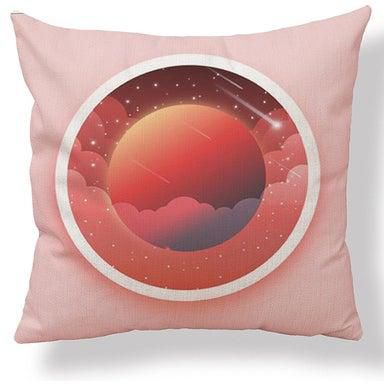 Abstract Planet Pattern Square Cushion Cover Multicolour 45x45centimeter