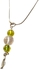 Sherif Gemstones Handmade - Natural Peridot & Quartz Gemstone Pendant Necklace Gemstone