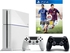 Sony PlayStation 4 - 500GB, White 2 Controllers Bundle with Fifa 15 Game