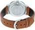 Casio Watch For Men MTP-VT01L-2B2 Analog Leather Band