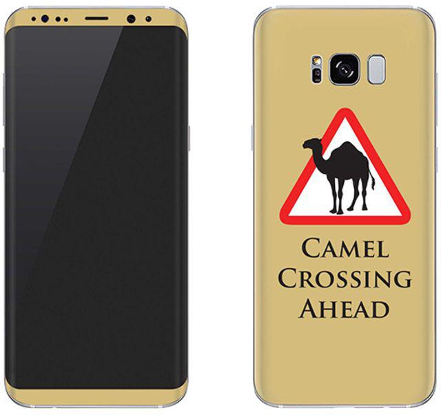 Vinyl Skin Decal For Samsung Galaxy S8 Plus Camel Crossing