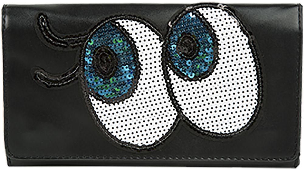 Opera Flap Wallet for Women, Black, Polyester, 51560028