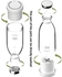 Personal size blender, portable blender, battery powered usb blender (white)