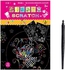 Scratch Art Notes, Rainbow Paper Scratch Book For Kids Educational Toy Scratching Art For Kids Large Scratch Book Magic Scratch Pad + Scratch Pen, Pink (Princess)