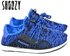 Shoozy Lace Up Sneakers - Blue / Black