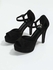 vbranda High Quality Elegant Suede Sandals - Black