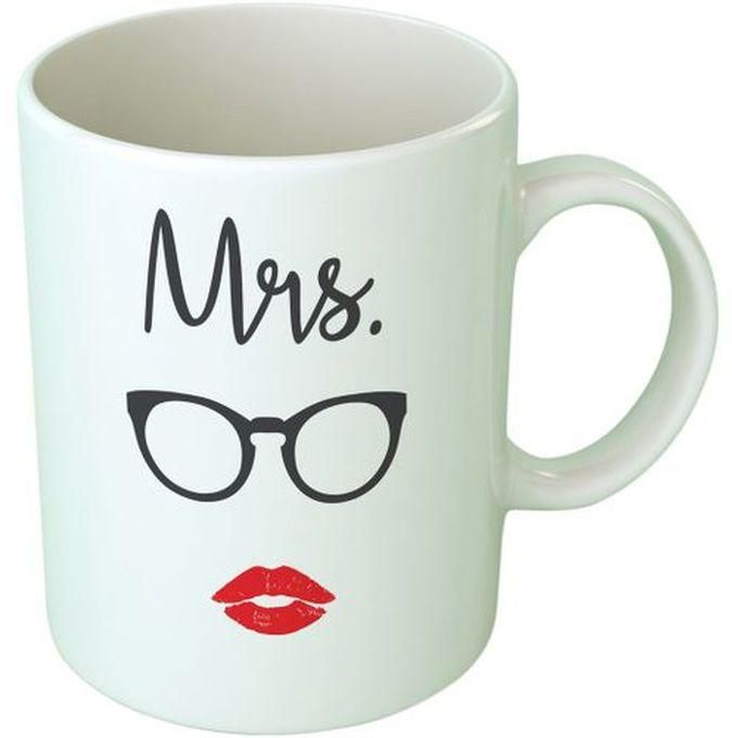 Mrs. Ceramic Mug - White