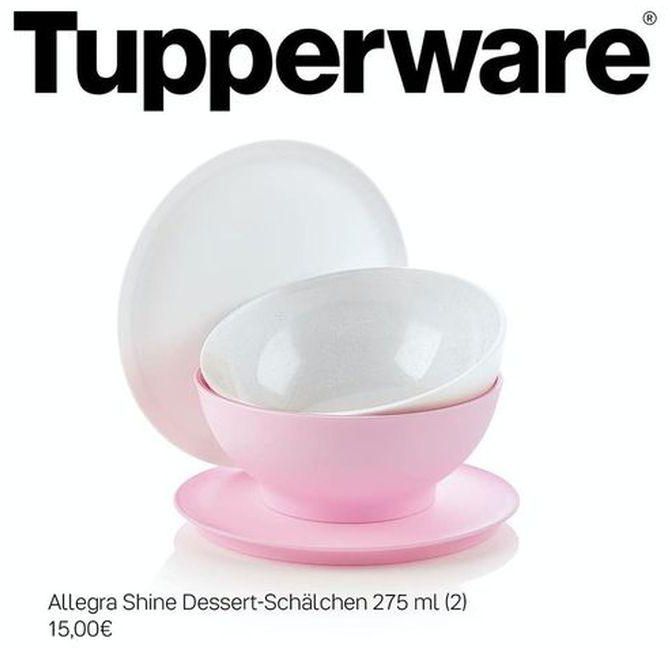 Tupperware Allegra Dessert Cup ( 2 ) 275 ML
