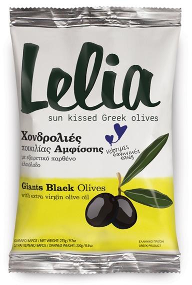 Lelia Black Olives with Olive Oil - 250 g
