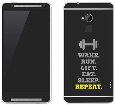 Vinyl Skin Decal For HTC One Max Routine (Grey)