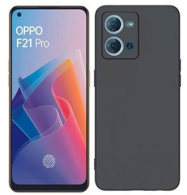 Protective Case For OPPO F21 Pro With Camera Cut Protection Black TPU