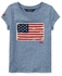 Girls 2-6x Flag Cotton Jersey T-Shirt
