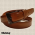 Chrisly Genuine Classic Natural Leather Belt 4 Cm W, Elegant Havan