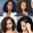 Jerry Curly Lace Front Human Hair Wigs With Baby Brazilian Hair Short Curly Bob Wigs Pre-Plucked Wig