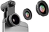 Fisheye Lens, 3 in 1 Clip-On Camera Lens Kit 180 Degree Supreme Fisheye + 0.65X Wide Angle+ 10X Macro Lens for iPhone Samsung HTC huawei and Other Smartphone
