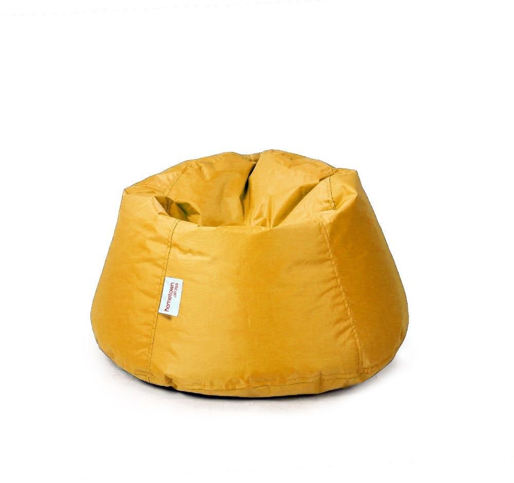 Get PVC Bean Bag, 38×66 - Yellow with best offers | Raneen.com
