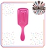 Detangling Hair Brush - Square - Maze Shape - Pink -1 PC