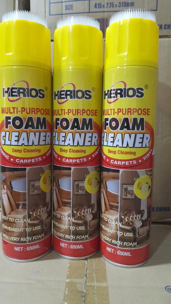 Herios multi-purpose foam cleaner deep clean for car seats & carpets