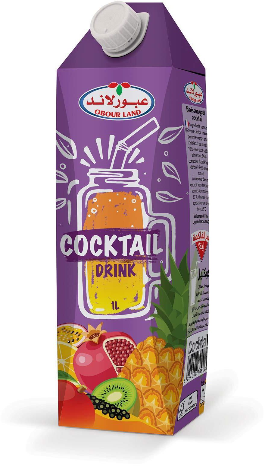 Obour Land Cocktail Flavour Juice  - 1 Liter