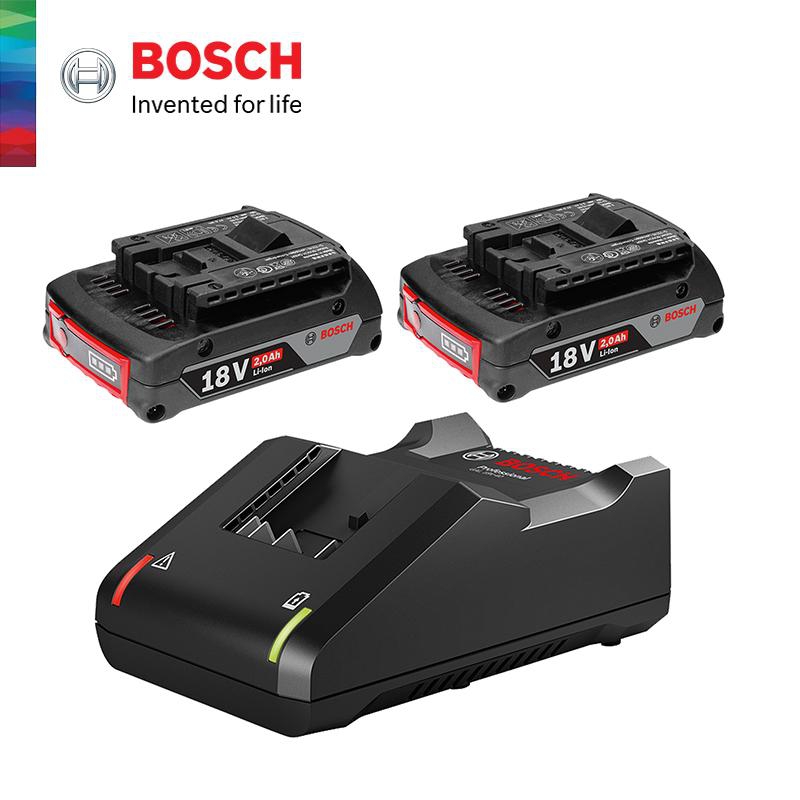 BOSCH 18V Battery Charger Starter Kit (2 x 18V2.0Ah + 1 x GAL18V40 )