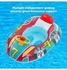 Yacht Pool Float Inflatable Yacht Steering Wheel PVC Anti Leakage Leg Holes Toddler Swim Float for Swimming Summer Blue Bottom