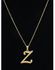Letter Z Pendant, Earrings And Necklace