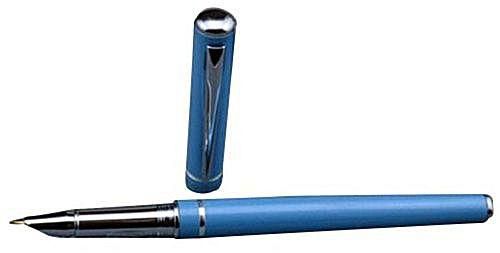 Bluelans Hero Alloy Golden Plated Study Office Pens (Blue)