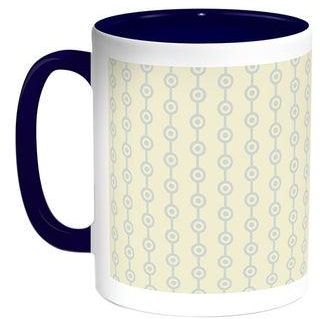 Motifs Printed Coffee Mug Blue/White
