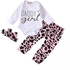 D-baby kids baby Girls 3PCS Cotton Suit, Long Sleeve Rompers+ Flower print Pants+Headband Suit, Fashion Hot Suit
